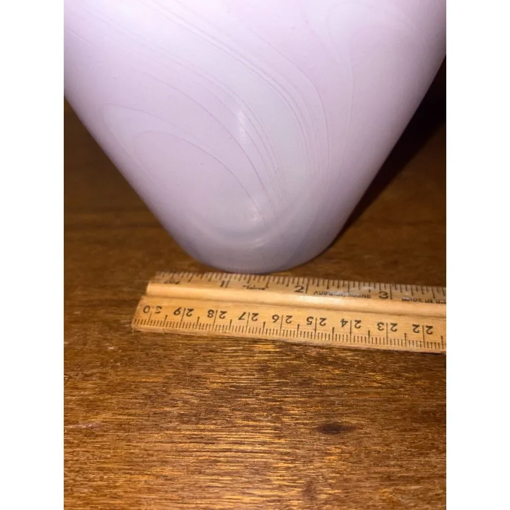 Vintage Handblown Pink and White Small Vase Vitrix Glass Corning 1992 Signed